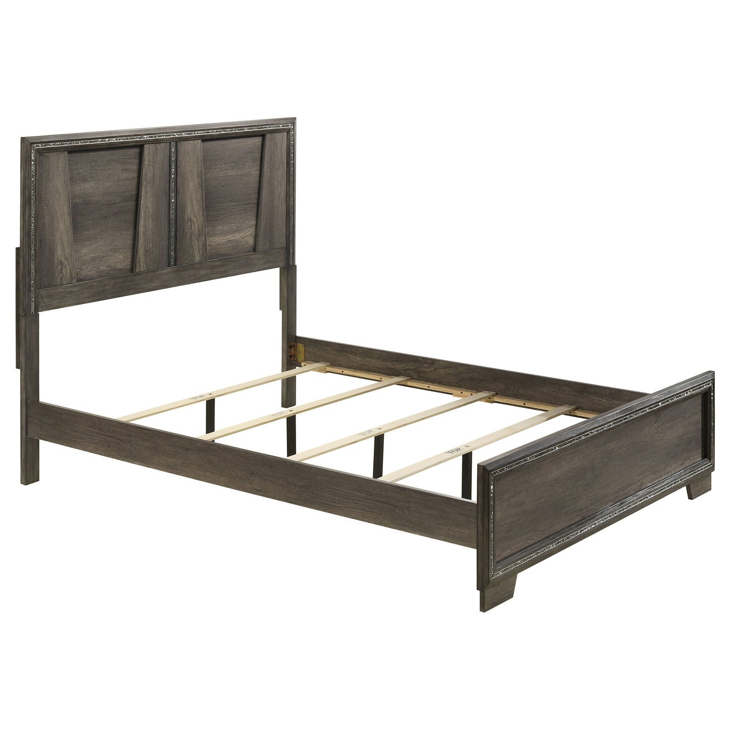 Janine Eastern King Panel Bed Grey