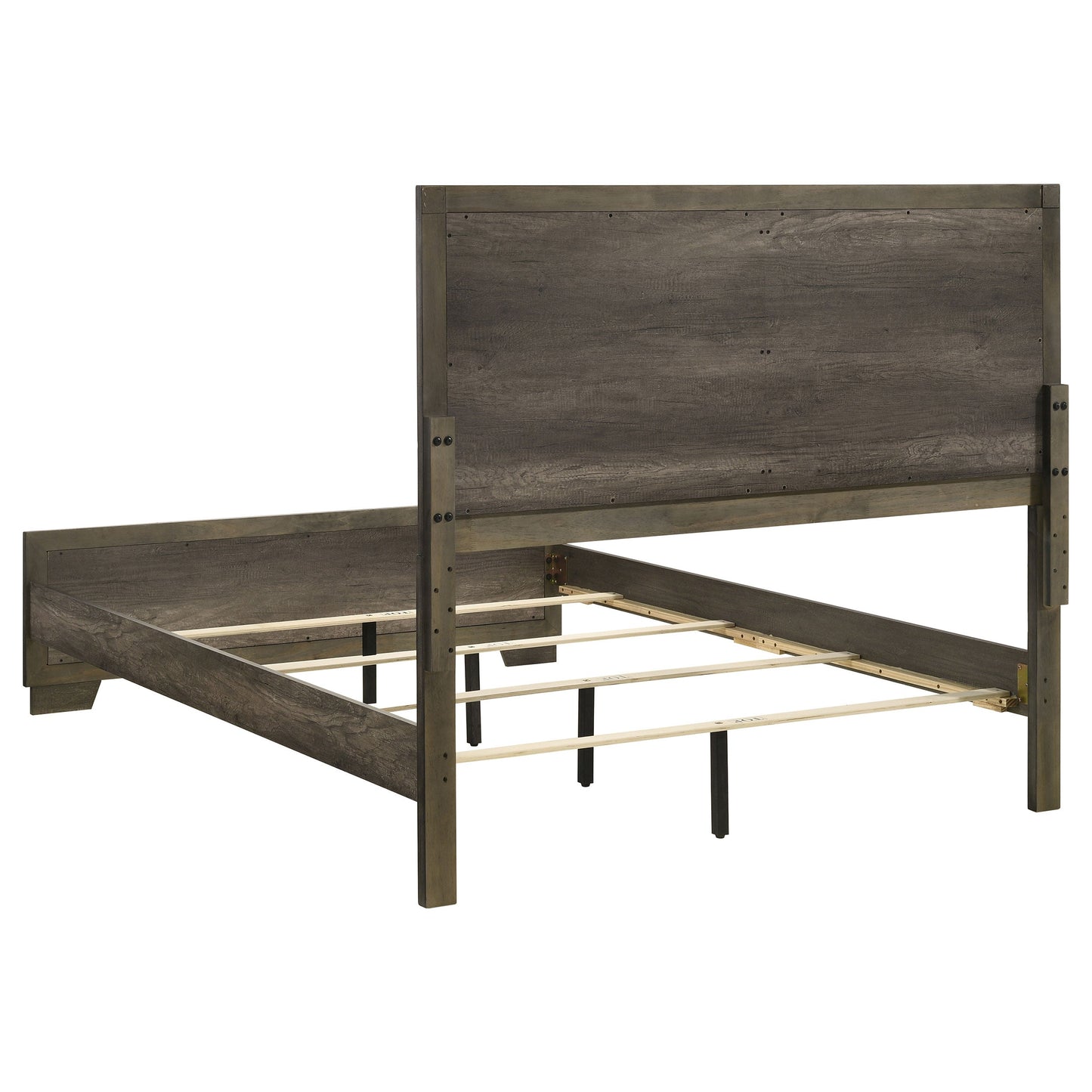 Janine Eastern King Panel Bed Grey