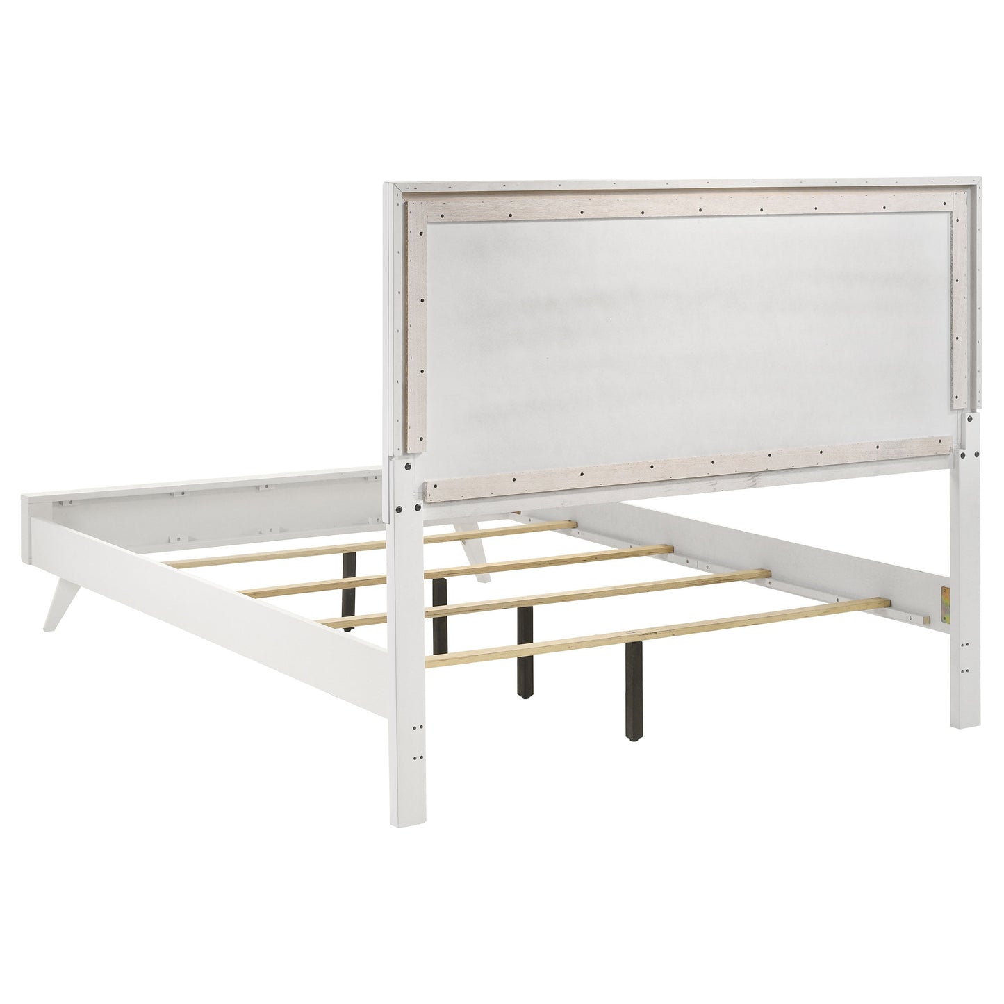 Janelle California King Panel Bed White