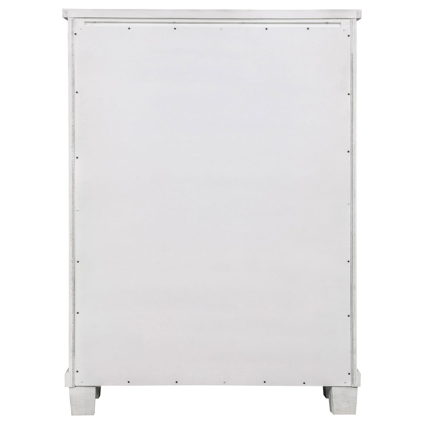 Lilith 5-drawer Chest Distressed Grey and White