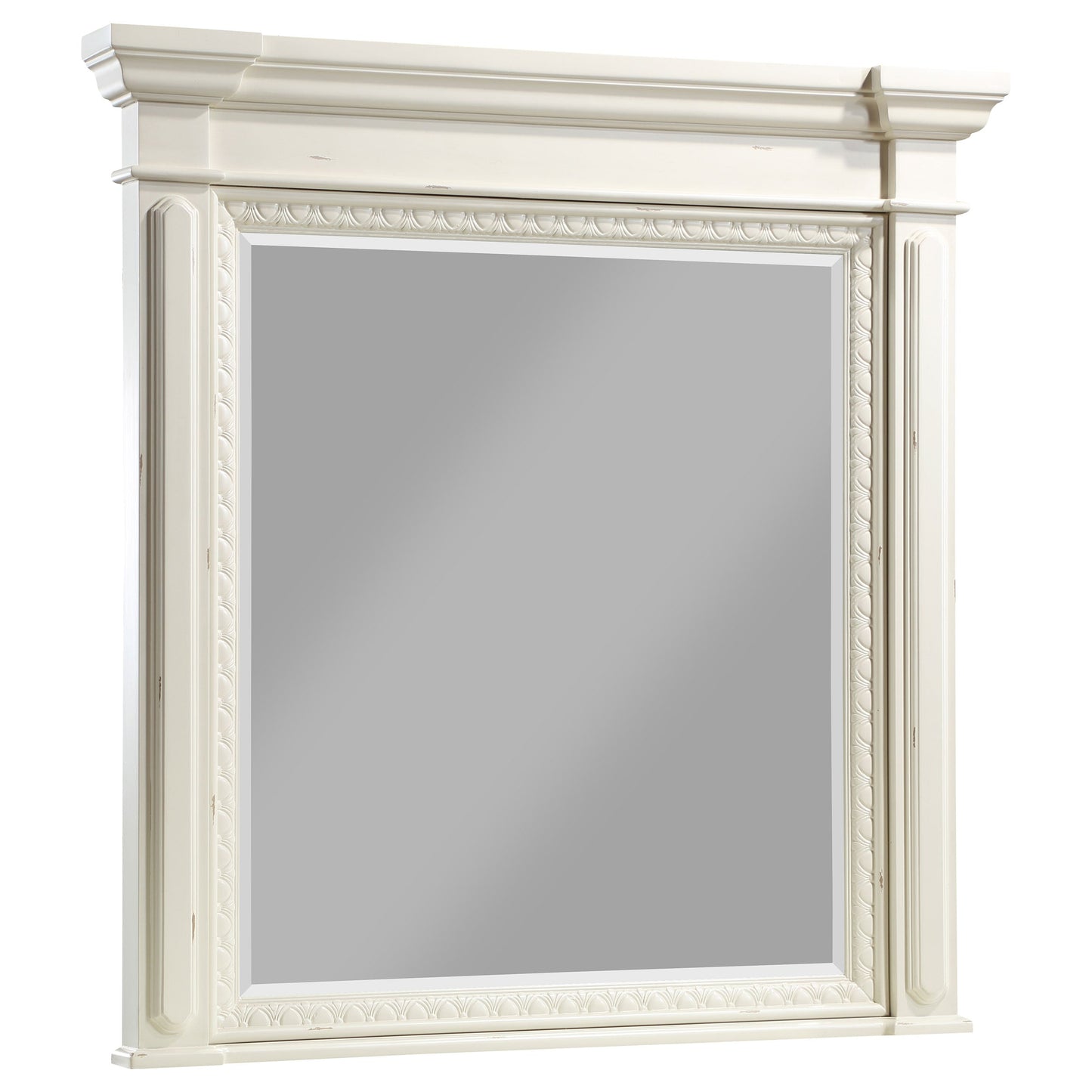 Evelyn Rectangular Dresser Mirror Antique White