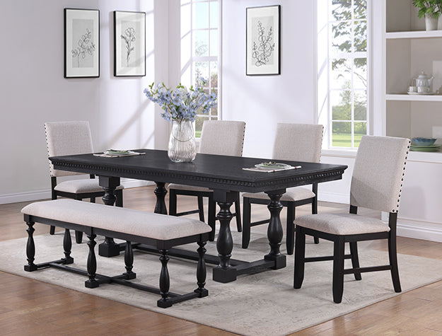 REGENT CHARCOAL BLACK DINING SIDE CHAIR