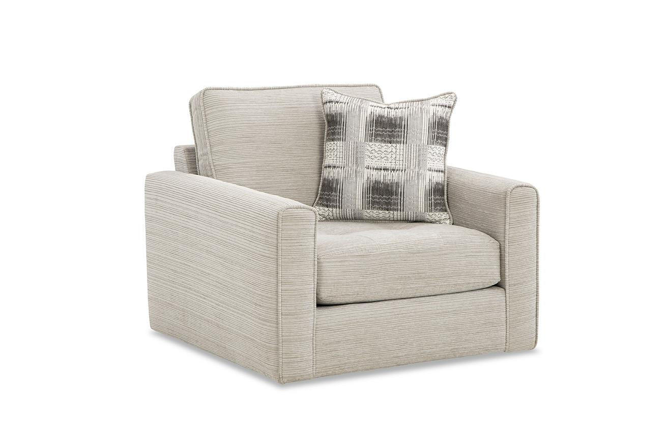 Ian Swivel Chair - Nickel