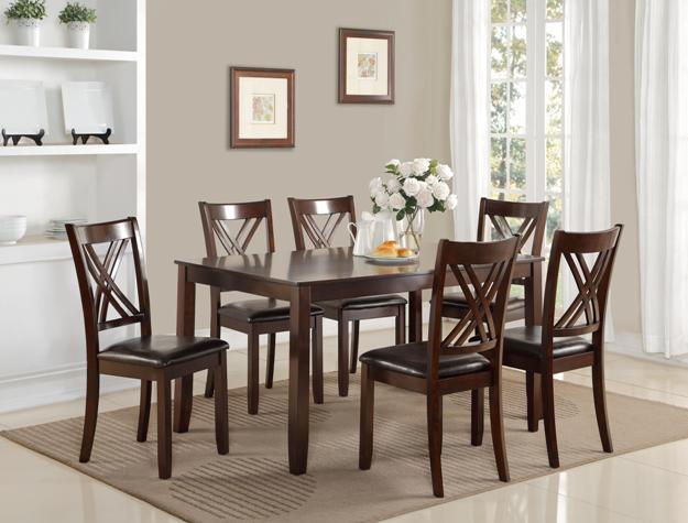 ELOISE BROWN 7-PC DINETTE SET
