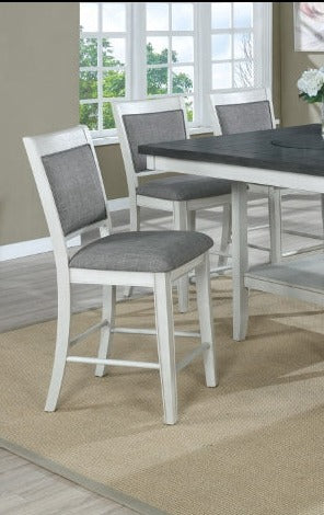 FULTON WHITE COUNTER HEIGHT CHAIR