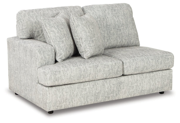 Playwrite Gray Sectional Left Hand Facing Love Seat