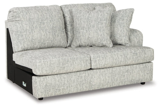 Playwrite Gray Sectional Right Hand Facing Love Seat