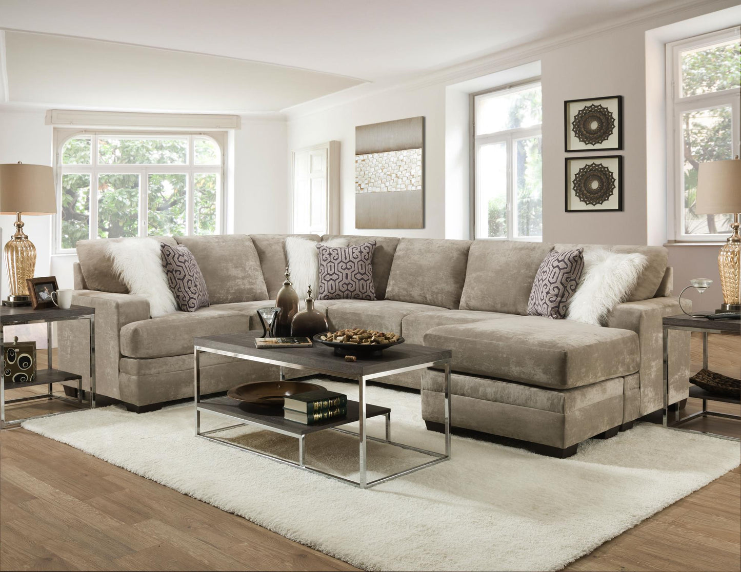LAF Sofa, RAF Chaise, Chaise End