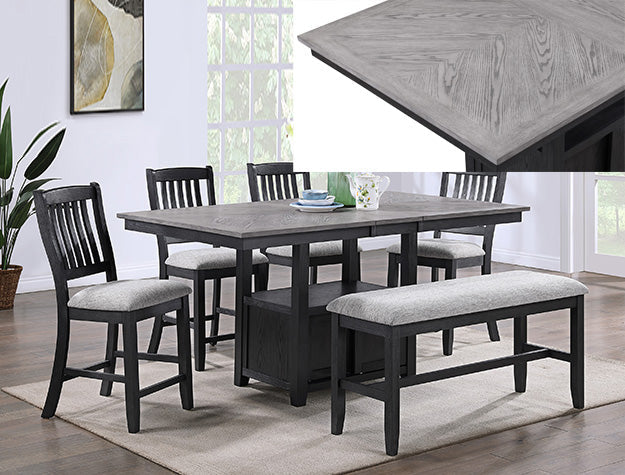 BUFORD LIGHT GREY CNTR HT CHAIR
