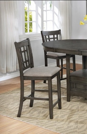 HARTWELL GREY COUNTER HEIGHT CHAIR