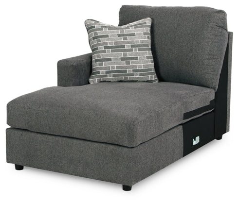 Edenfield Charcoal Sectional Left Hand Facing Chaise
