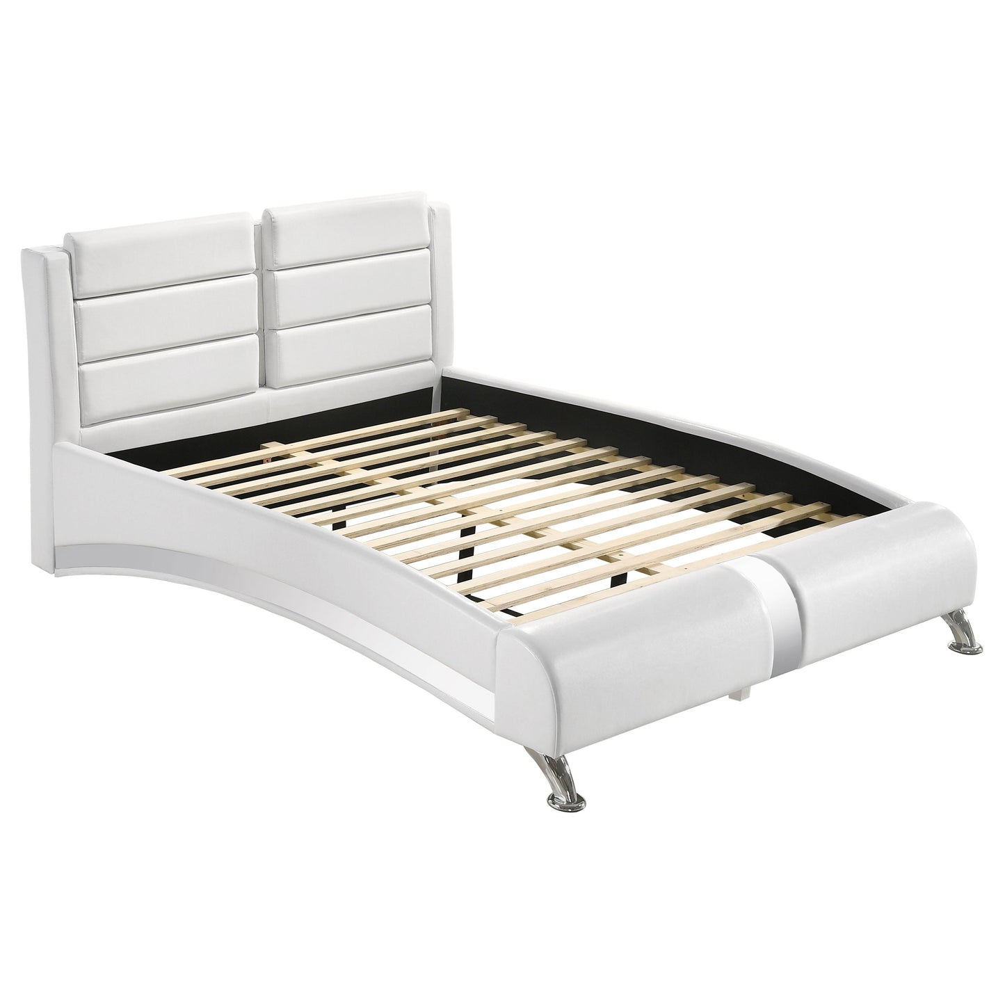 Jeremaine Eastern King Upholstered Bed White