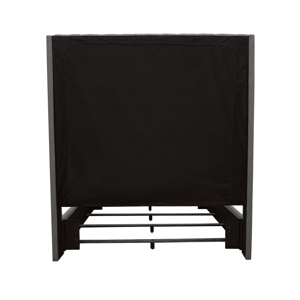Camille Tall Tufted Queen Bed Grey