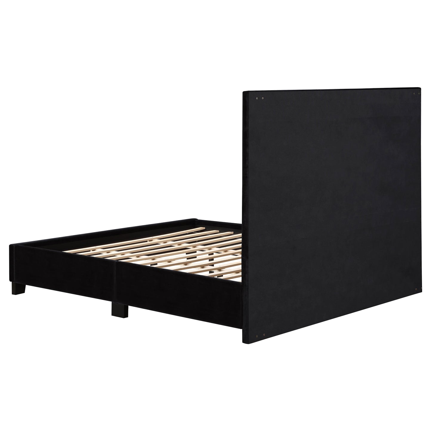 Hailey Upholstered Tufted Platform California King Bed Black