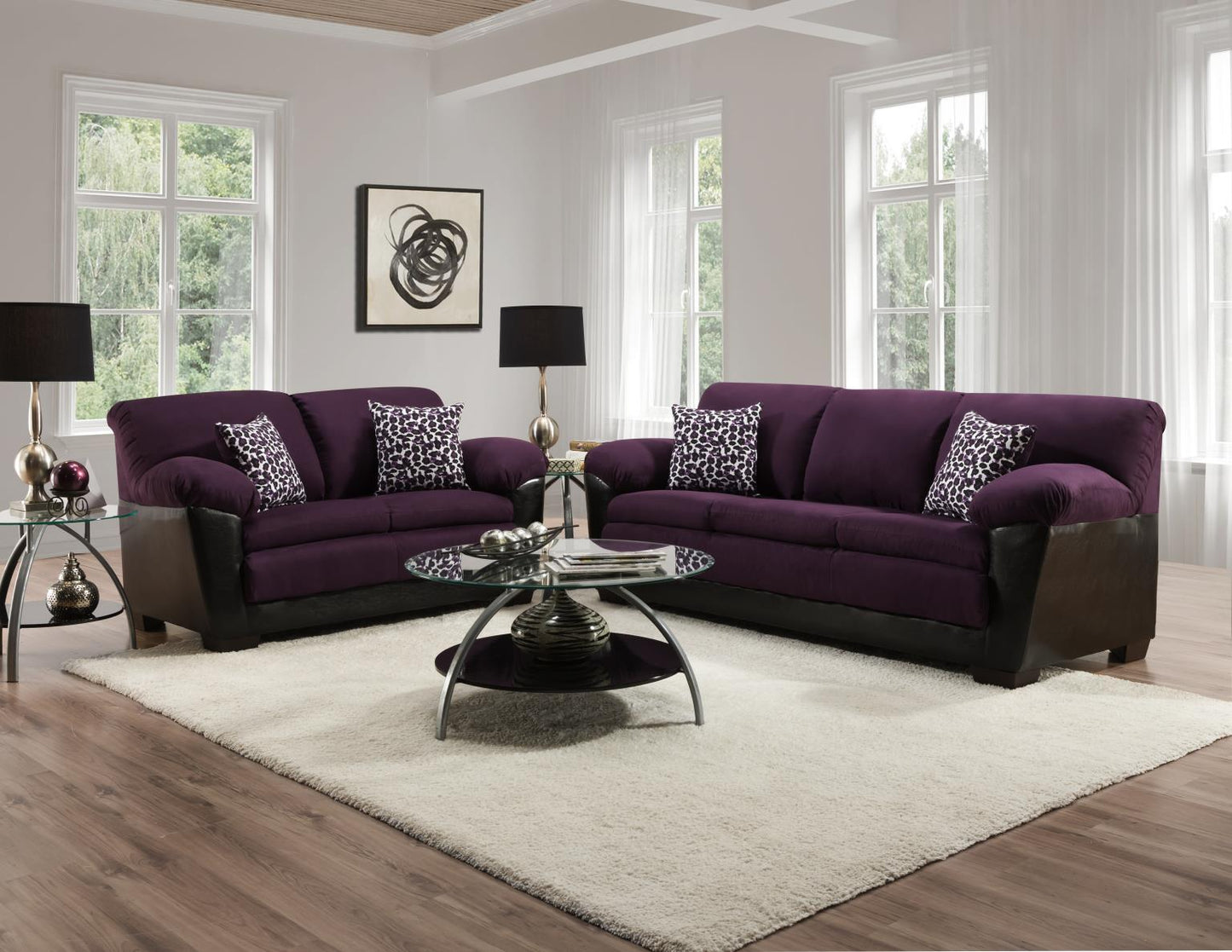 Jefferson Black Loveseat