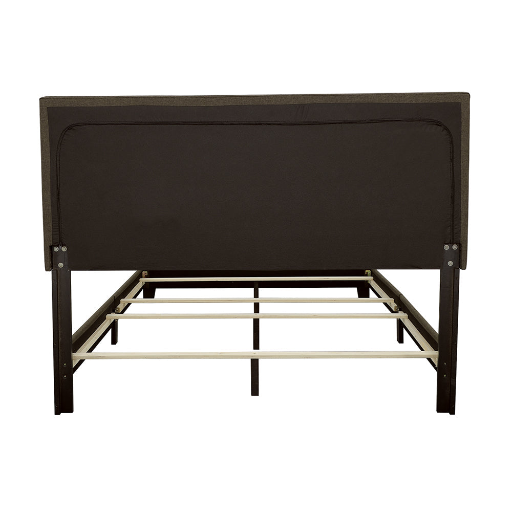 Boyd Queen Upholstered Bed with Nailhead Trim Charcoal