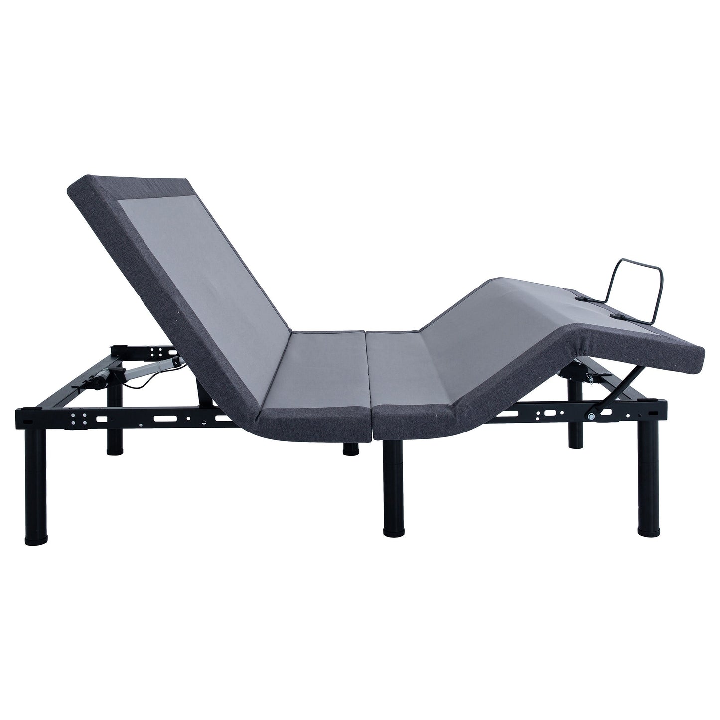 Clara Full AdjusTable Bed Base Grey and Black