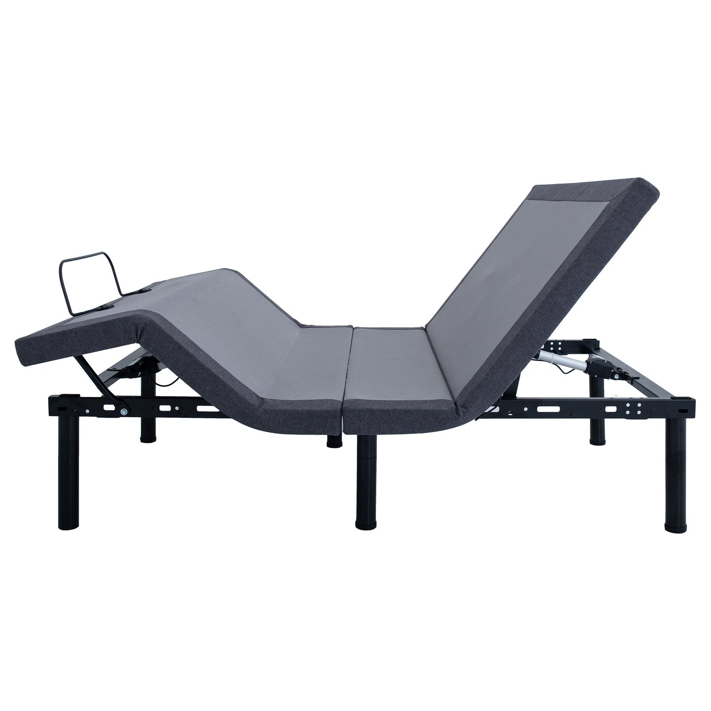 Negan Eastern King AdjusTable Bed Base Grey and Black
