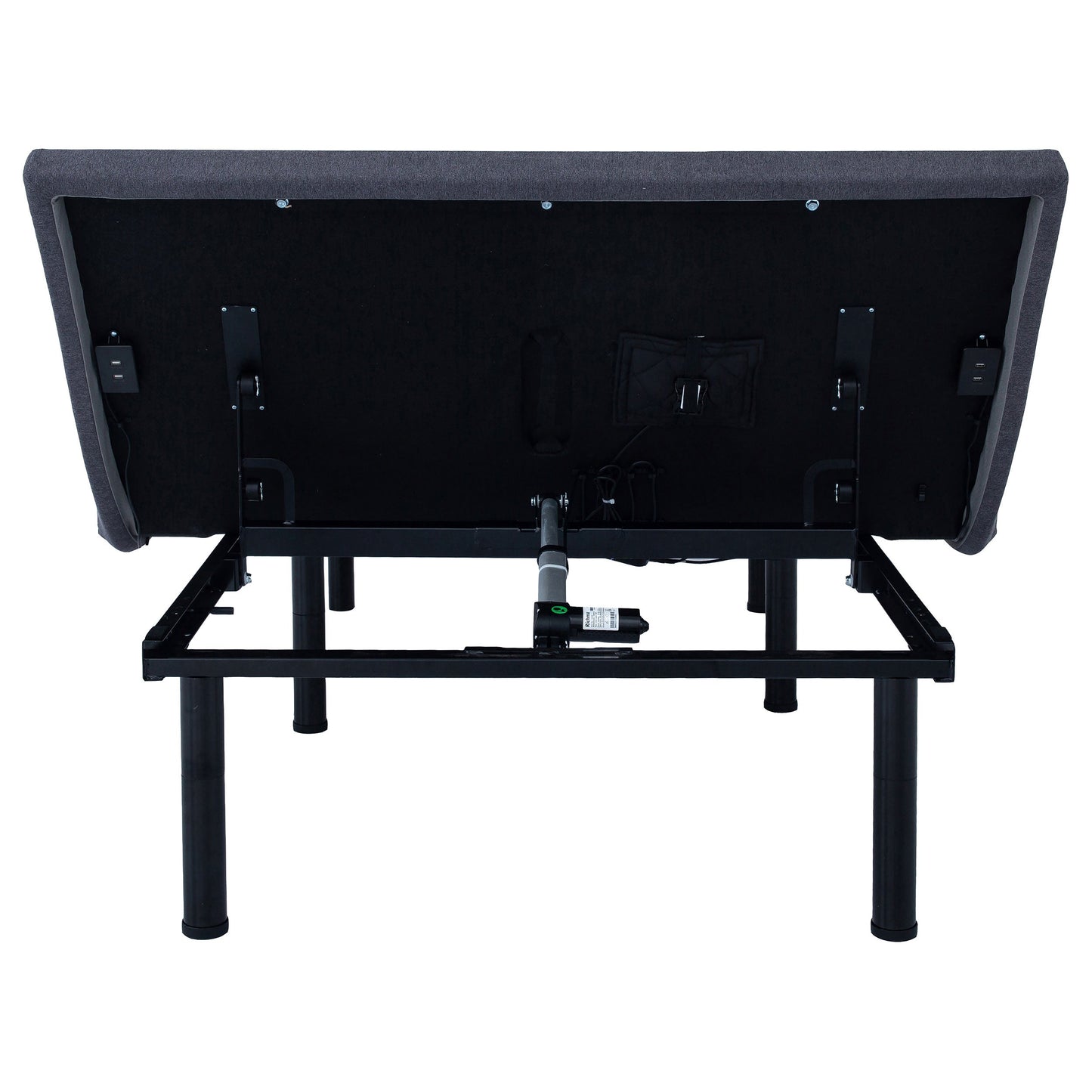 Negan Queen AdjusTable Bed Base Grey and Black
