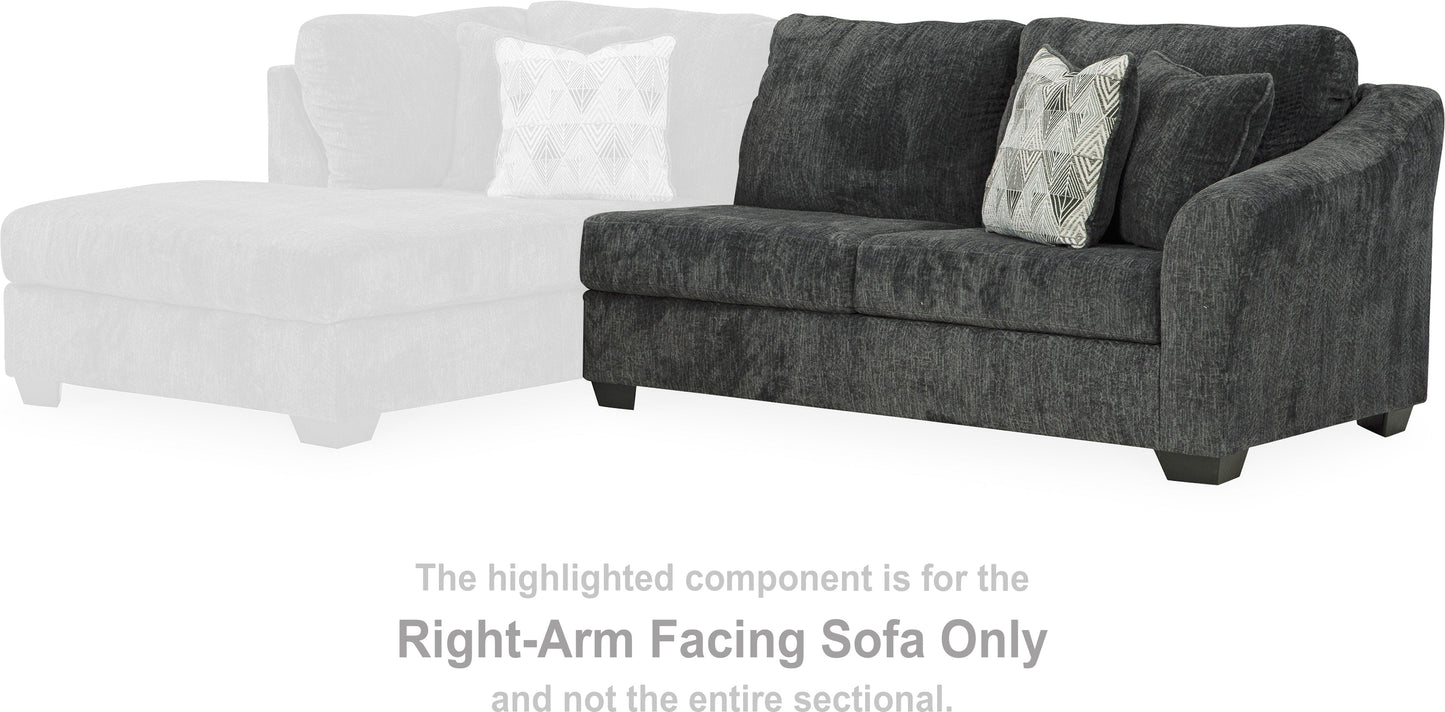 Biddeford Onyx Sectional RAF Sofa