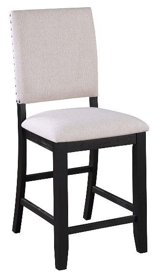 REGENT CHARCOAL BLACK COUNTER HEIGHT CHAIR