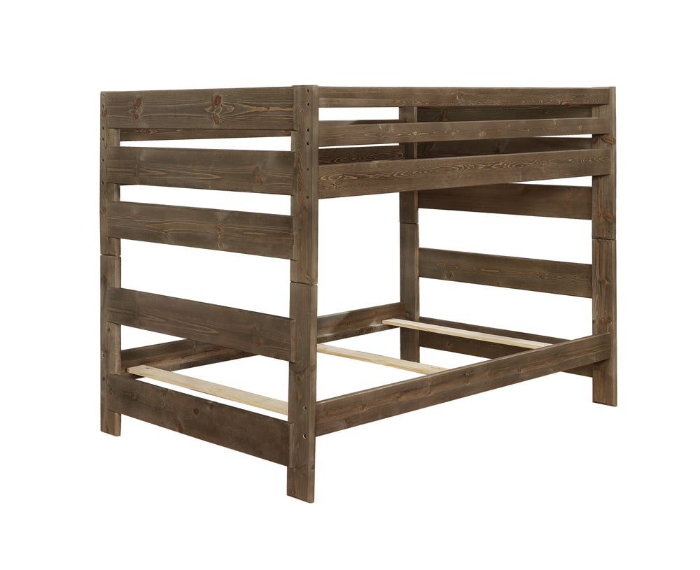 Wrangle Hill Full Over Full Bunk Bed Gun Smoke