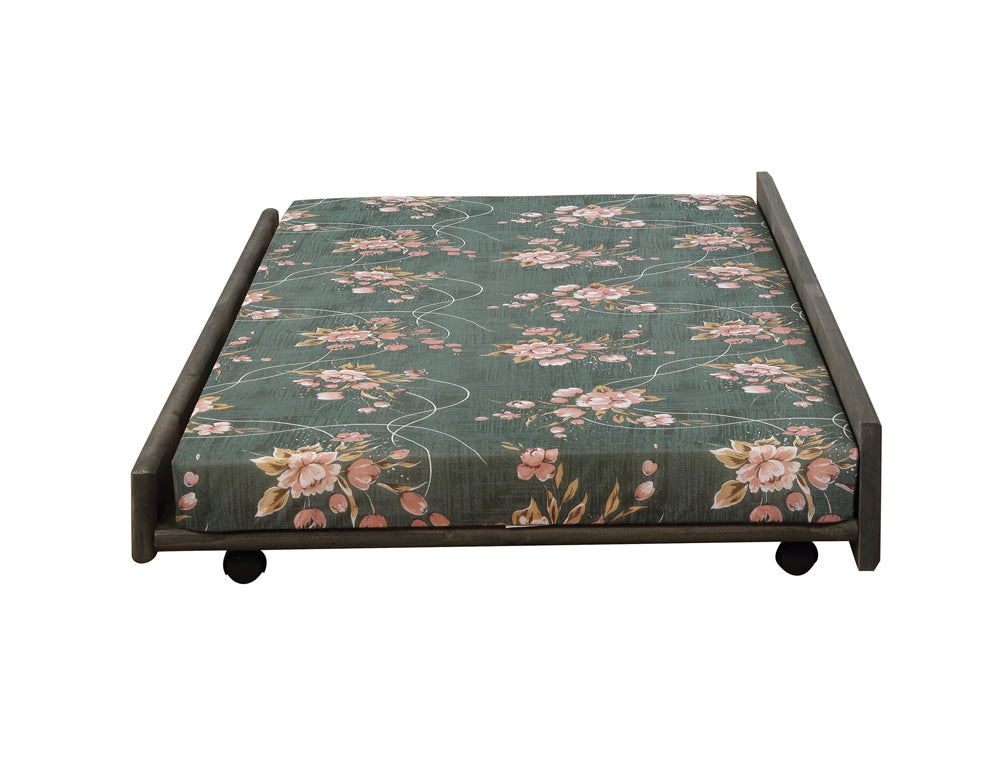 Wrangle Hill Trundle with Bunkie Mattress Gun Smoke