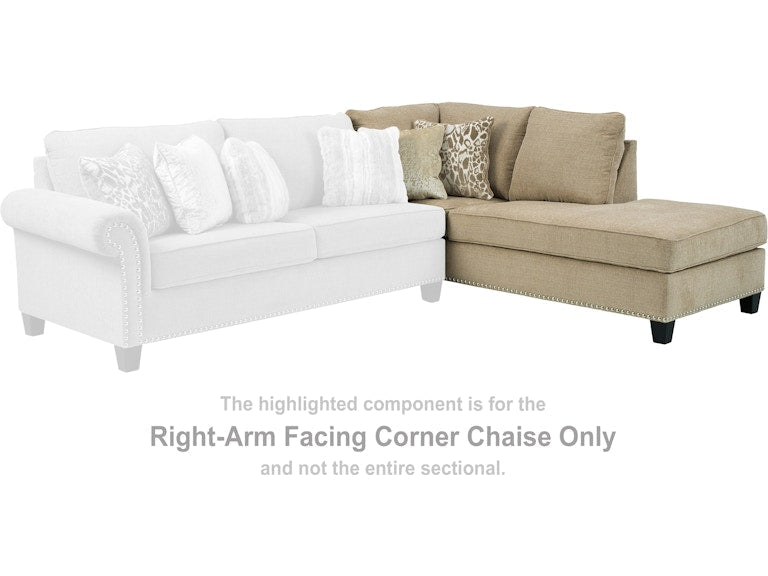 Dovemont Putty Sectional Right Hand Facing Corner Chaise