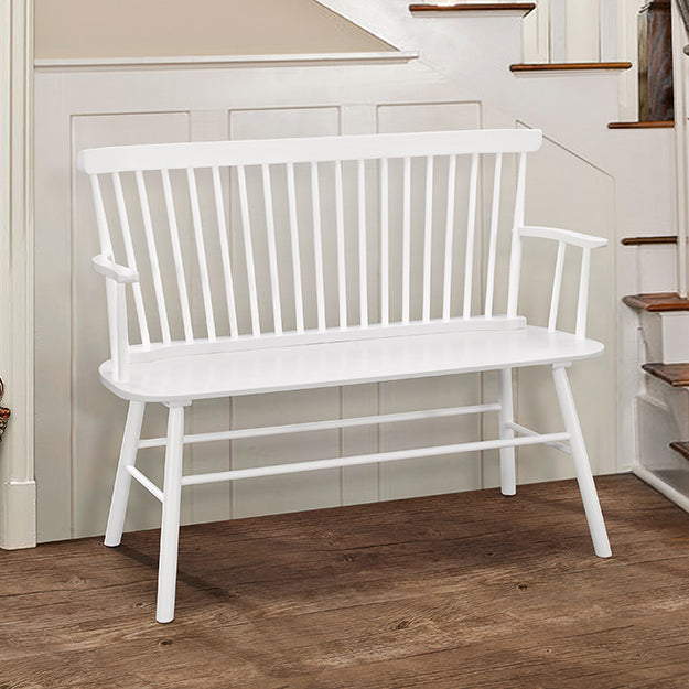 JERIMIAH WHITE SPINDLEBACK BENCH