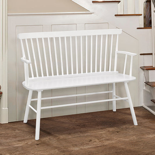 JERIMIAH WHITE SPINDLEBACK BENCH
