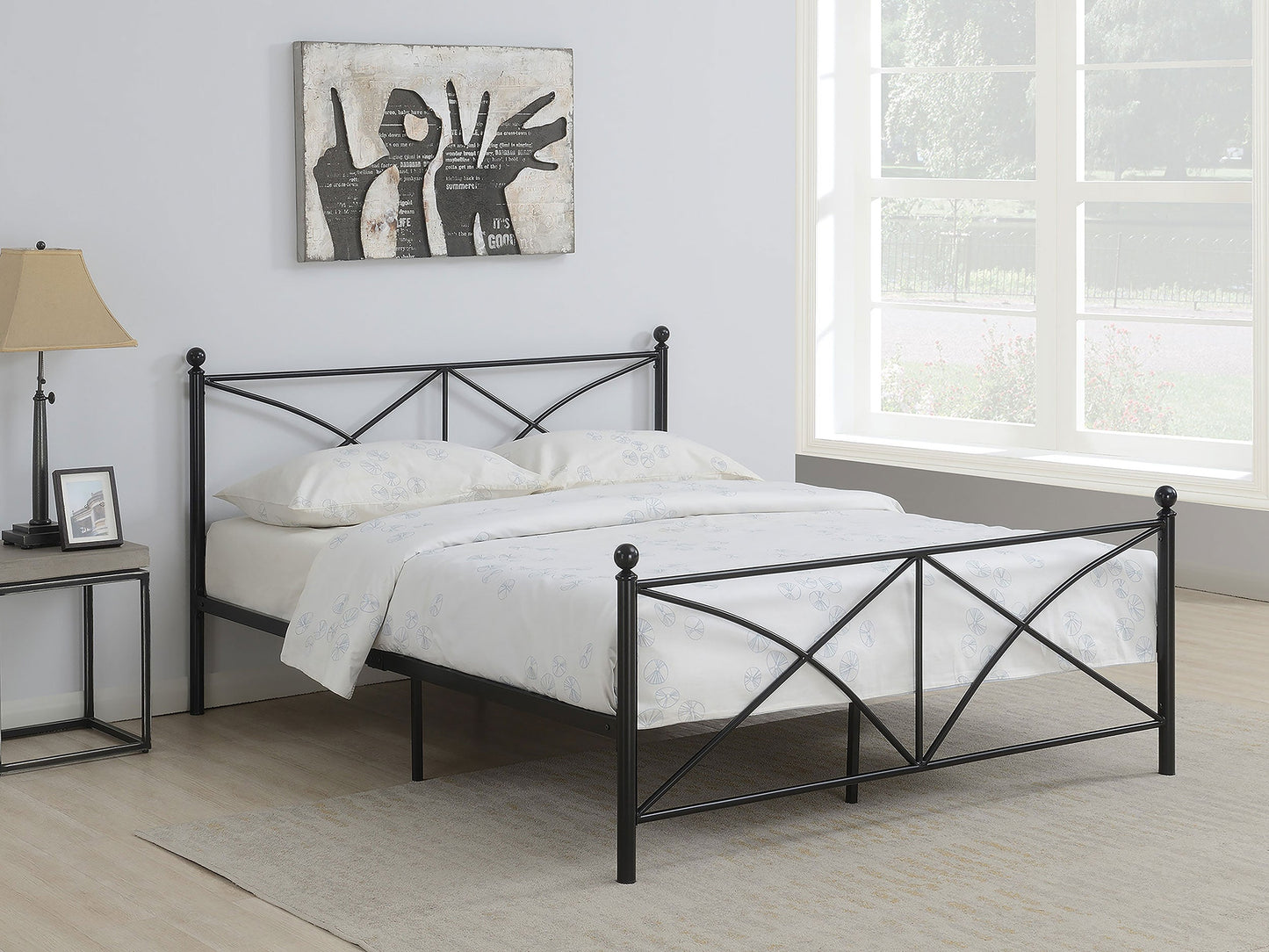 Hart Queen Platform Bed Black