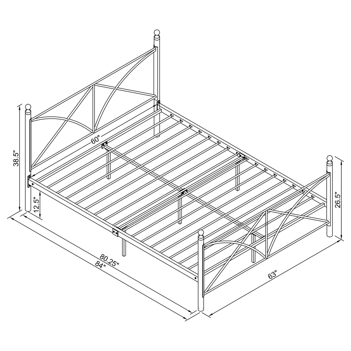 Hart Queen Platform Bed Black