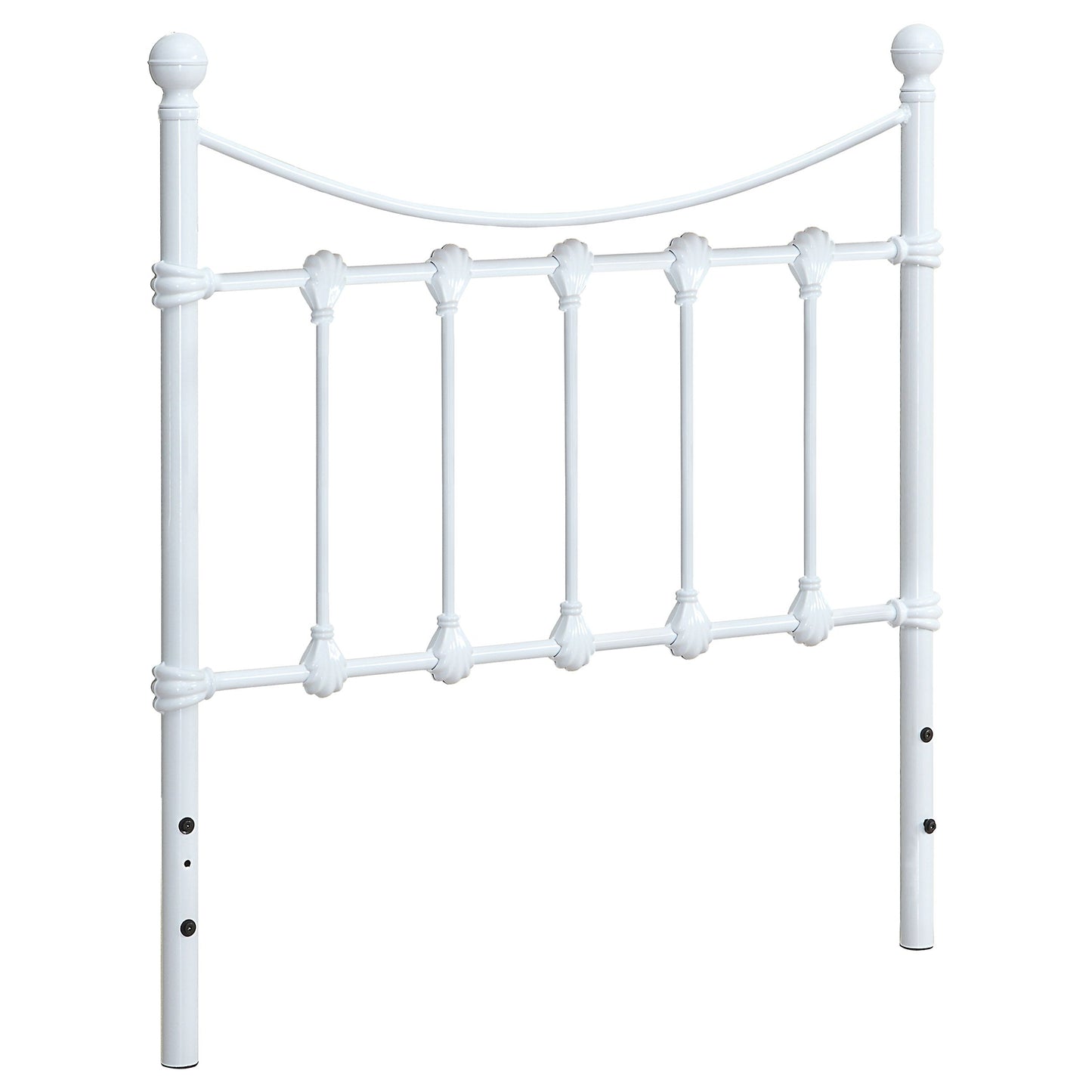 Marie Twin Metal Headboard White