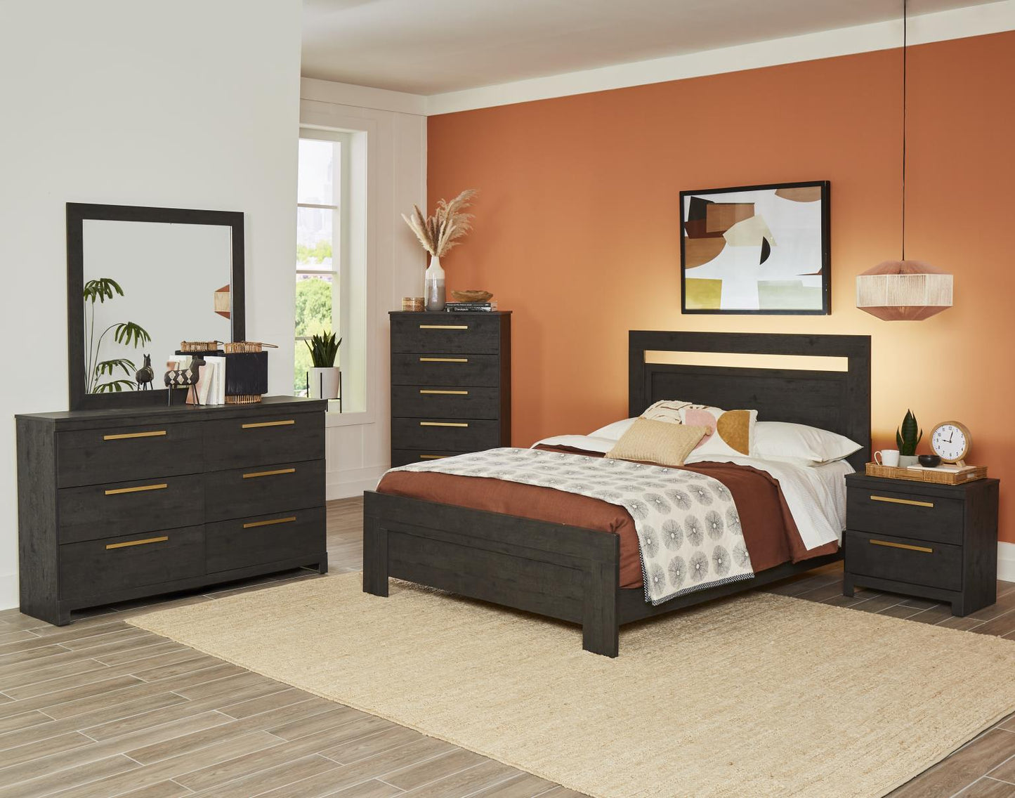 Bladen Oak Queen Headboard