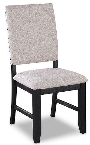 REGENT CHARCOAL BLACK DINING SIDE CHAIR