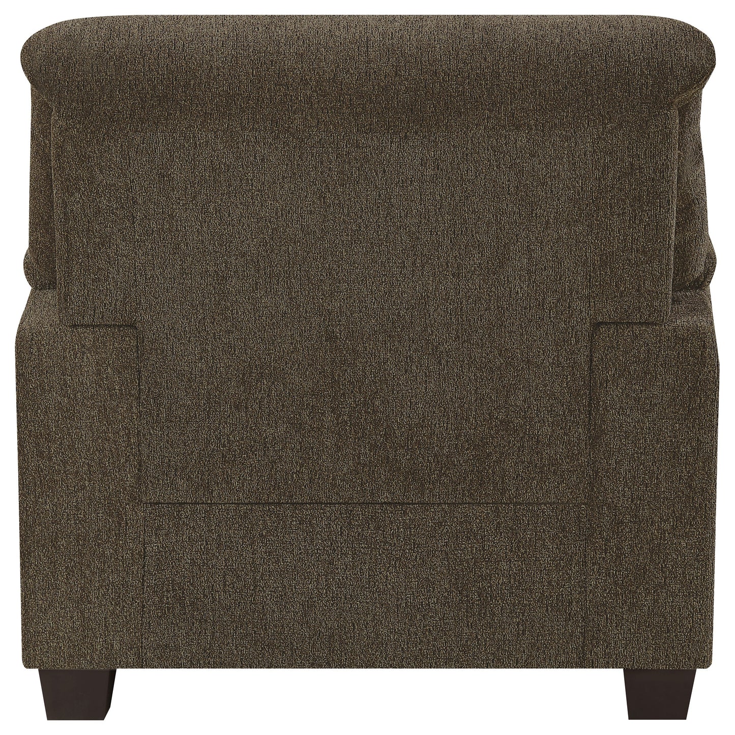 Clementine Upholstered Chair with Nailhead Trim Brown
