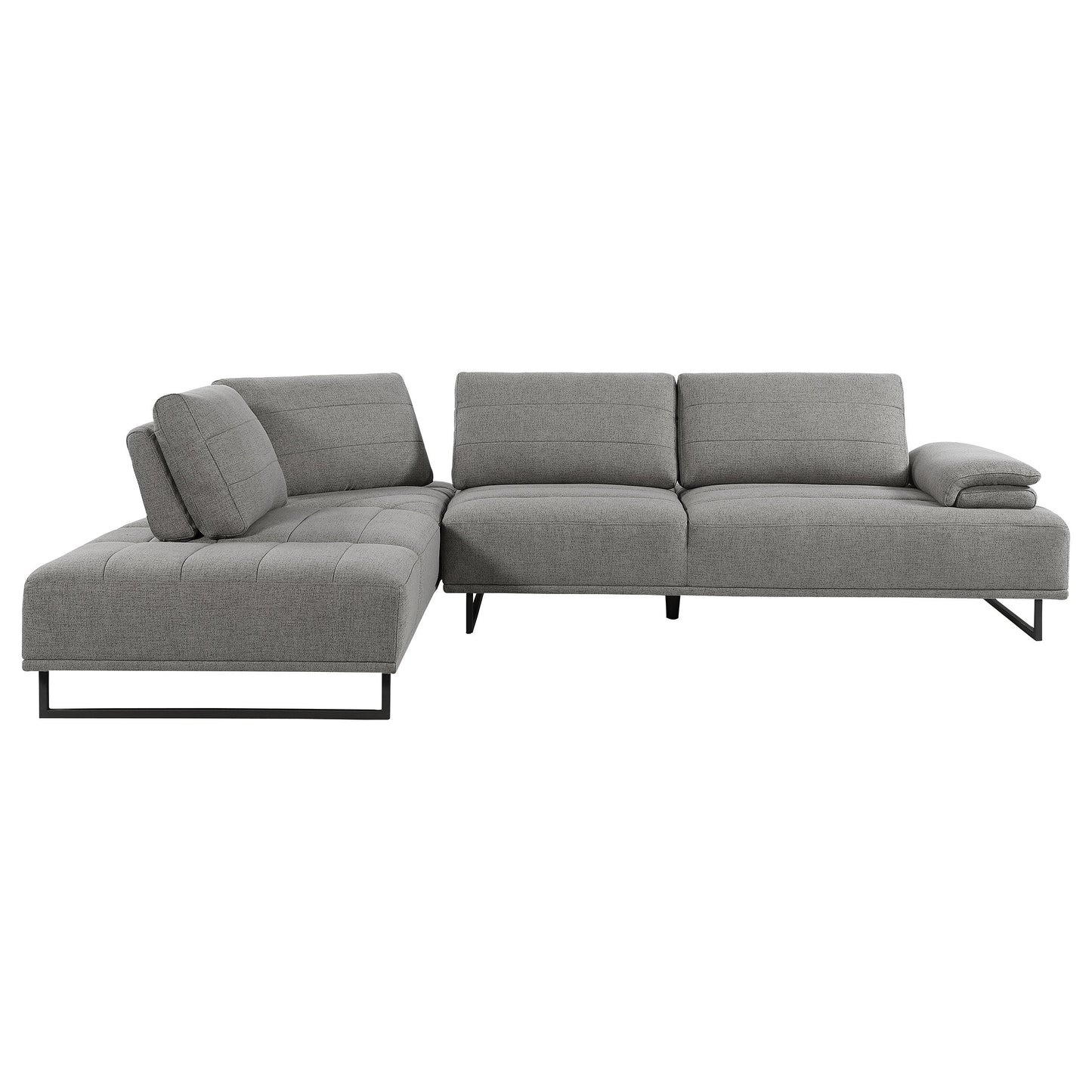 Arden 2-piece AdjusTable Back Sectional Taupe