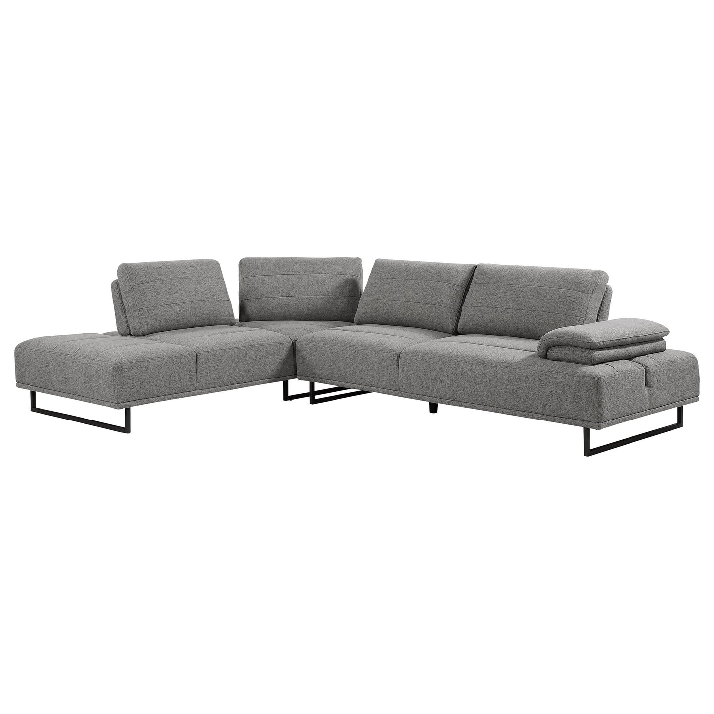 Arden 2-piece AdjusTable Back Sectional Taupe