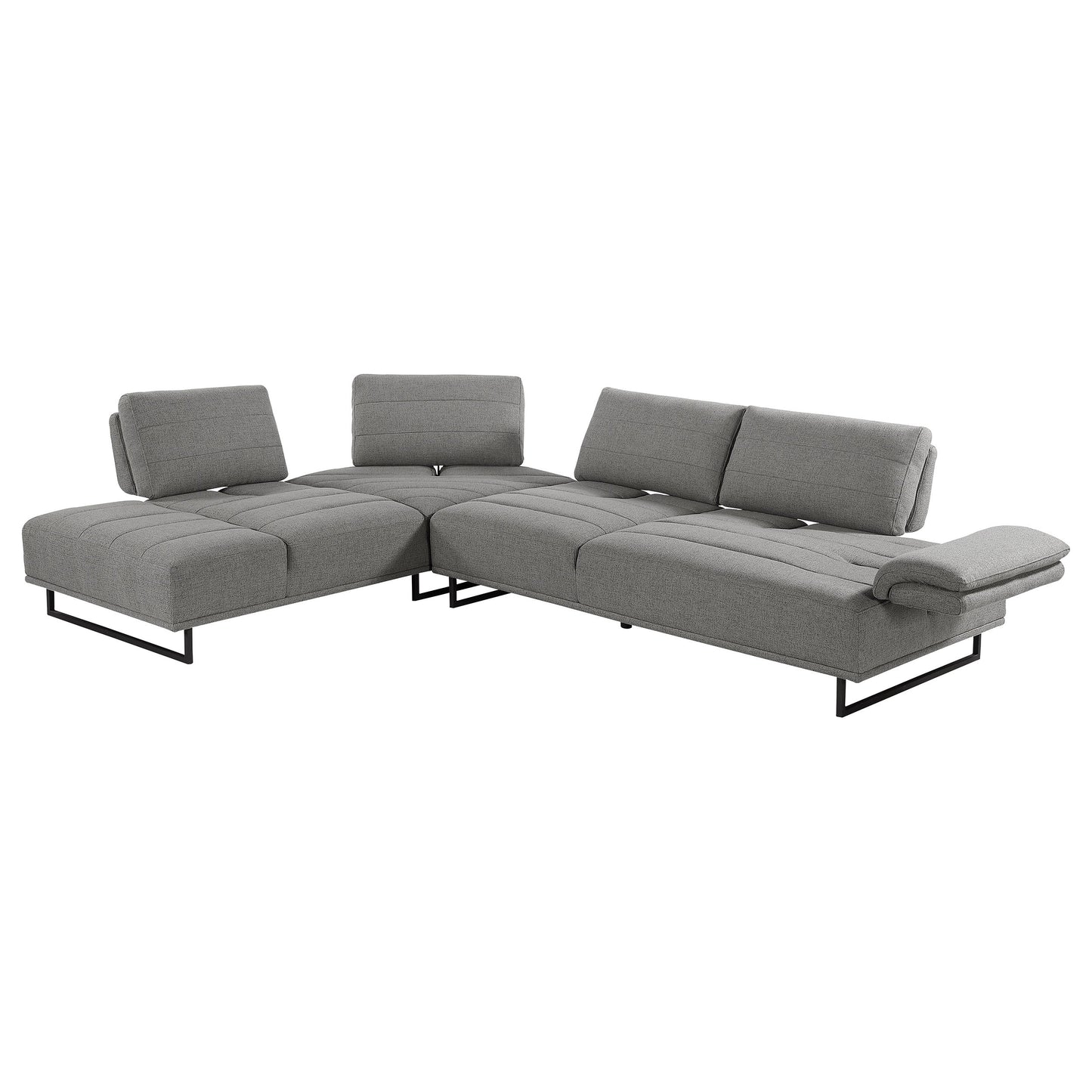 Arden 2-piece AdjusTable Back Sectional Taupe