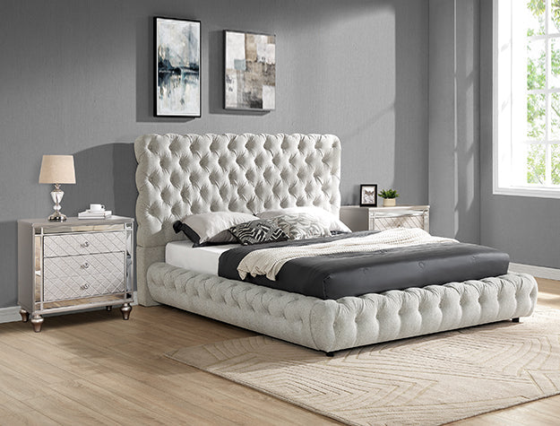 FLORY DOVE Q. HEADBOARD/FOOTBOARD