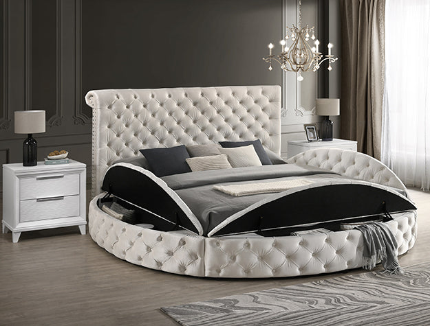 BRIGITTE IVORY KING HEADBOARD