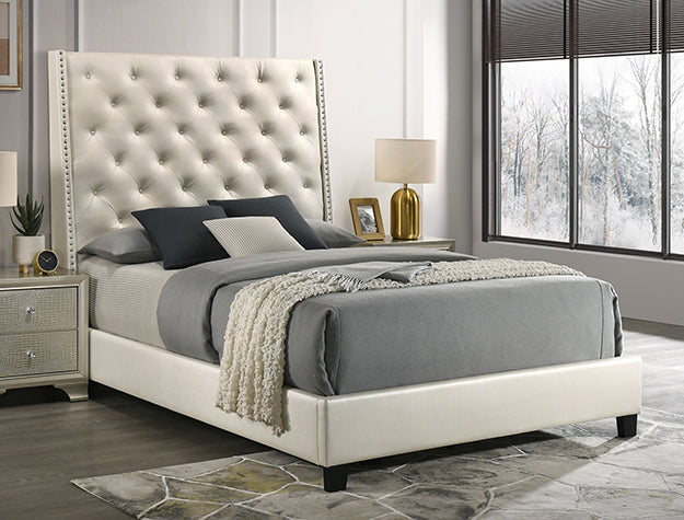 CHANTILLY PEARL WHITE KING HEADBOARD