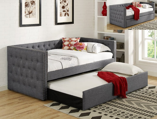 TRINA GREY DAYBED BACK SIDE RAIL