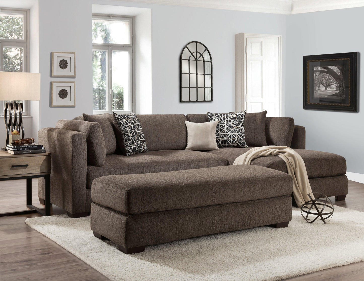 5505-4571 - OTTOMAN (10987 CLOVE)