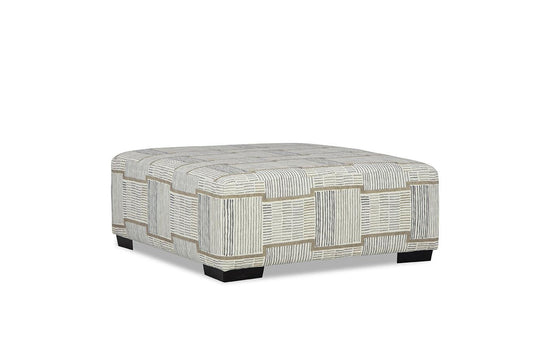 Pissaro Cocktail Ottoman - Linen