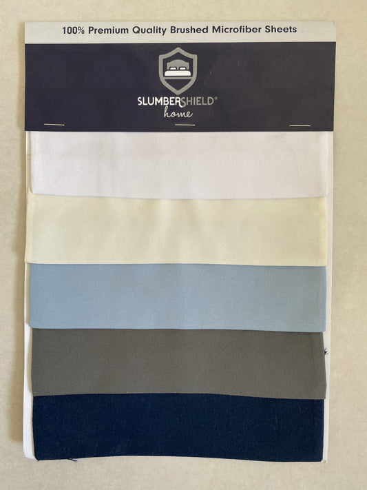 Sapphire Sleep (Slumbershield Home) Premium Microfiber Sheet Set - WHITE - Packs of 6