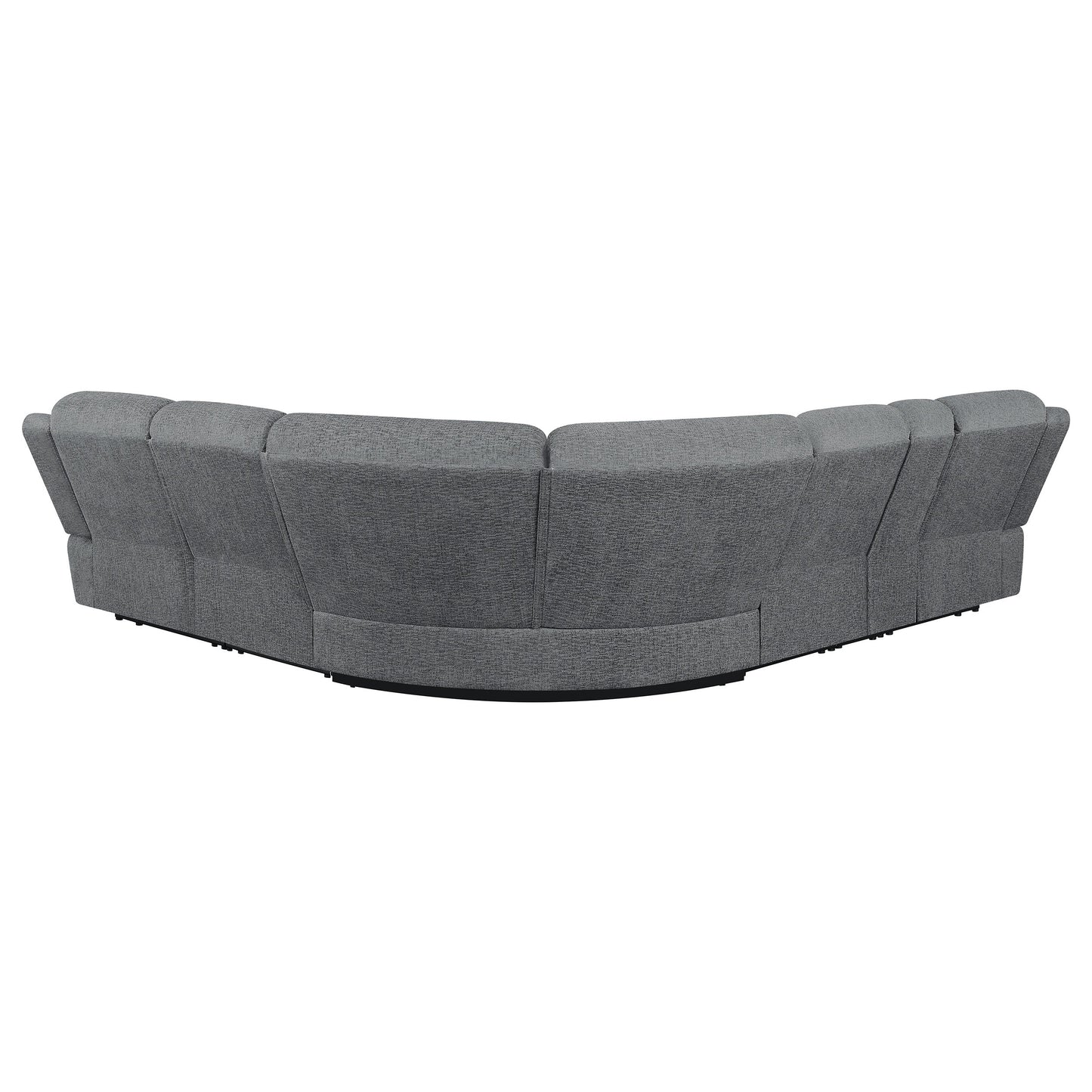 Bahrain 6-piece Upholstered Motion Sectional Charcoal
