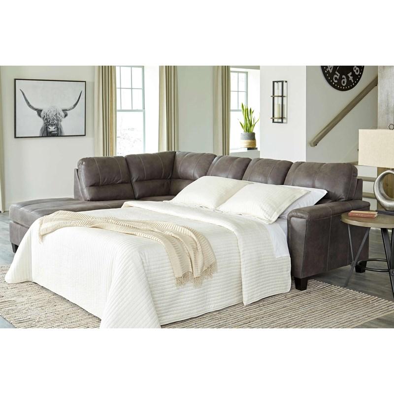 Navi Smoke Sectional Right Hand Facing Sofa Sleeper