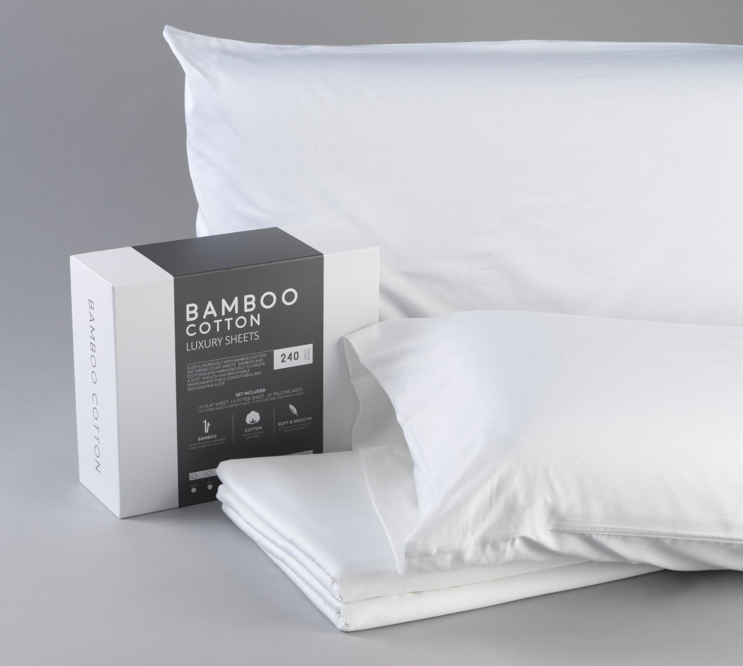 White - Luxury Bamboo Cotton Sheets