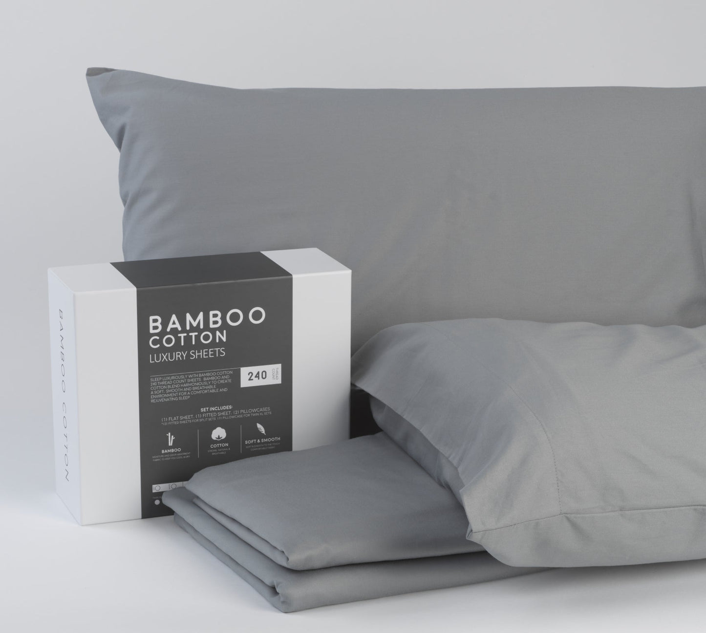 Gray - Luxury Bamboo Cotton Sheets